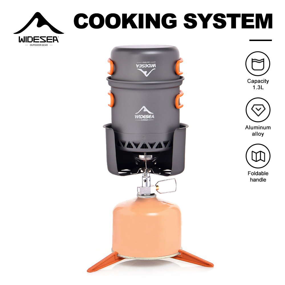 Camping Cooking All In One - Widesea conjunto de fogão de acampamento