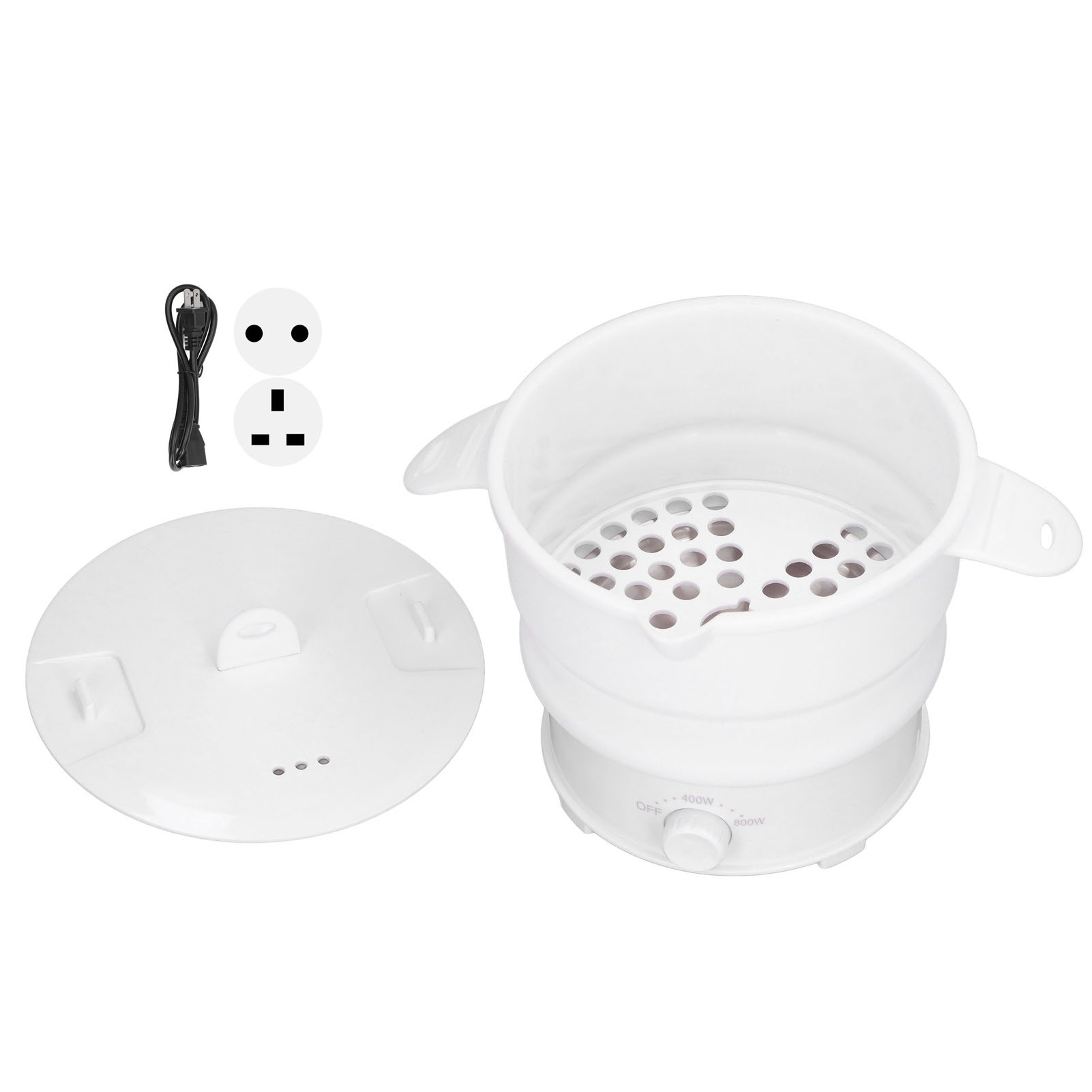 Camping Cooking Utilities - Panela elétrica dobrável para viagem, 800w,