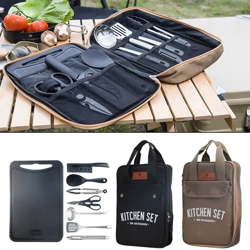 Camping Cooking All In One - Conjunto de Utensílios de Cozinha para