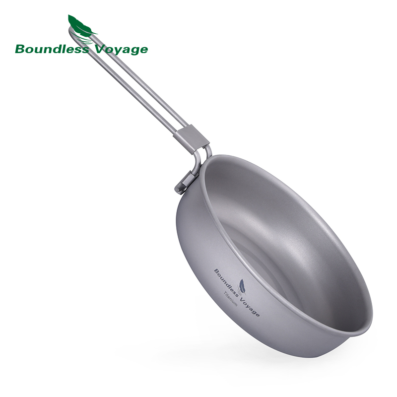 Camping Cooking Equipment - Frigideira de titânio ultraleve Boundless Voyage