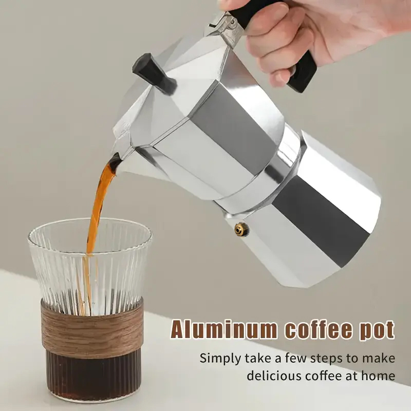 Camping Cooking Utilities - Cafeteira Moka Clássica de Alumínio 50-300ML