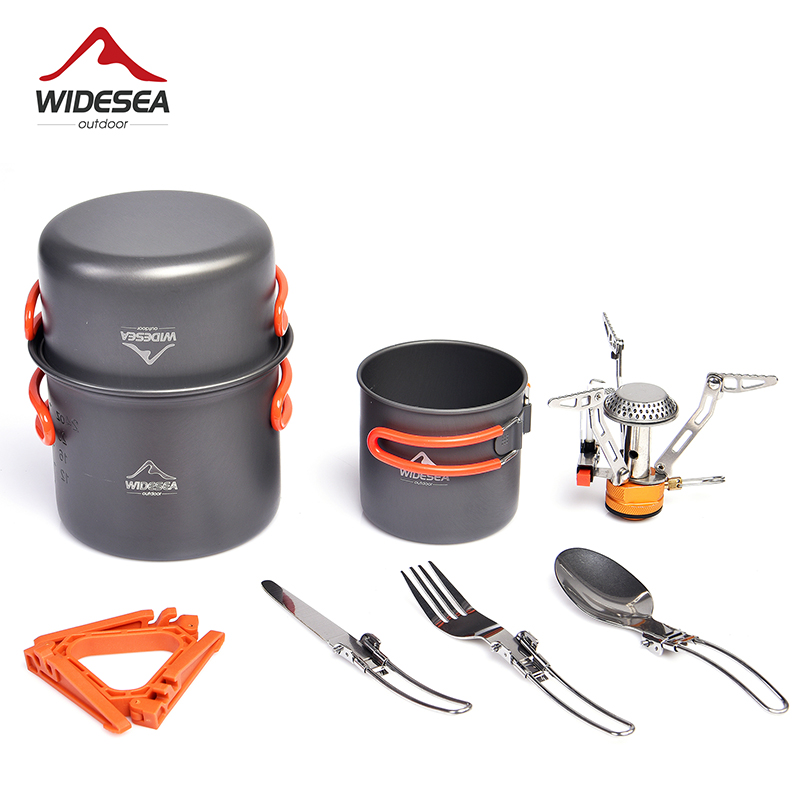 Camping Cooking Utilities - Widesea-Camping Conjunto Panelas, Suprimentos de Equipamentos