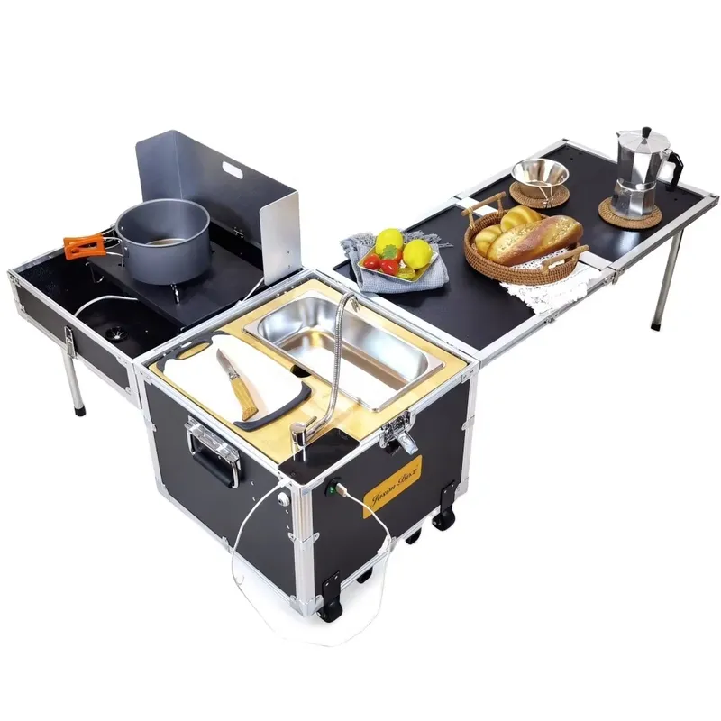 Camping Cooking All In One - Mesa de Cozinha Portátil para Camping