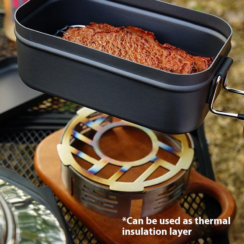 Camping Cooking Ring - Fogão ao ar livre pára-brisa portátil