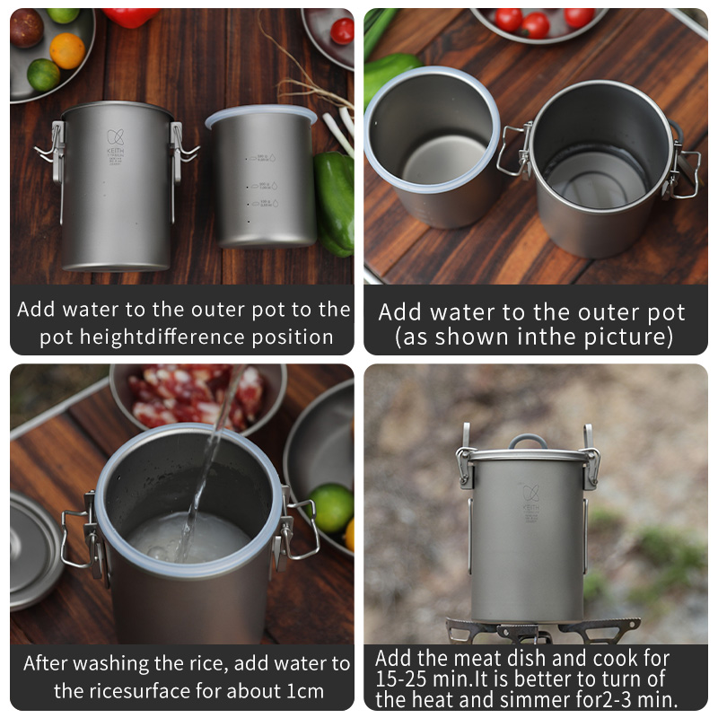 Panela de Arroz KEITH em Titân - Camping Cooking Equipment avaliação e preço