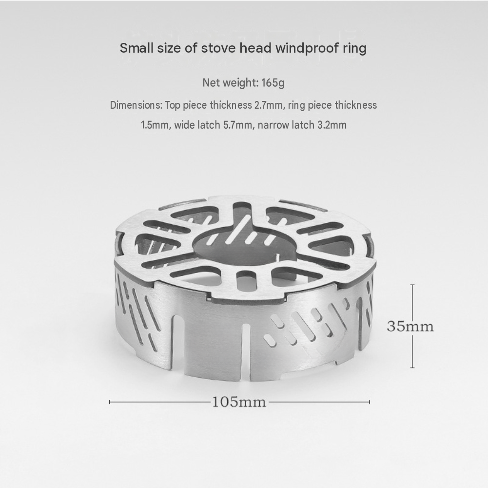 Anel corta-vento de aço inoxid - Camping Cooking Ring avaliação e preço