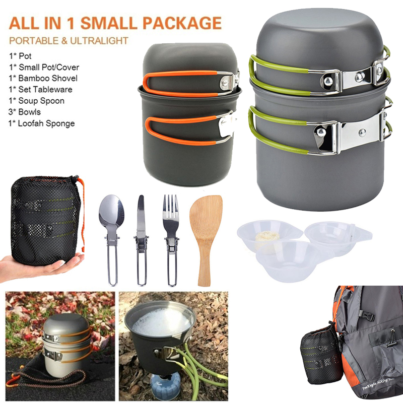 Novo pote de acampamento portá - Camping Cooking Knife Set avaliação e preço