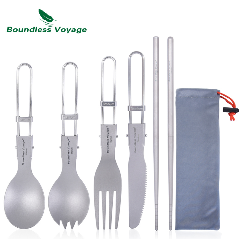 Talheres de titânio para acamp - Camping Cooking Knife Set avaliação e preço