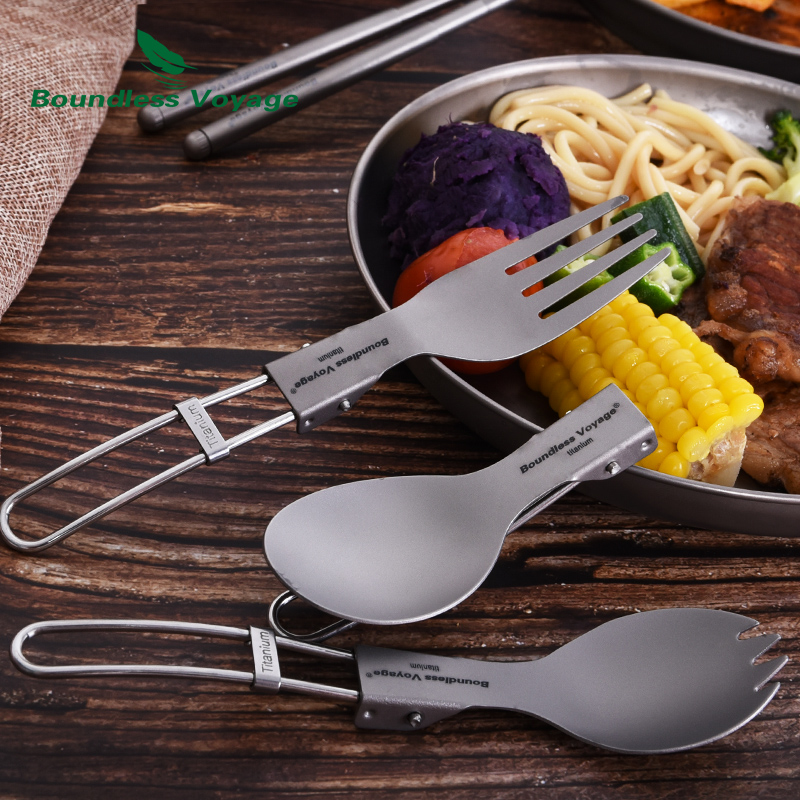 Talheres de titânio para acamp - Camping Cooking Knife Set avaliação e preço