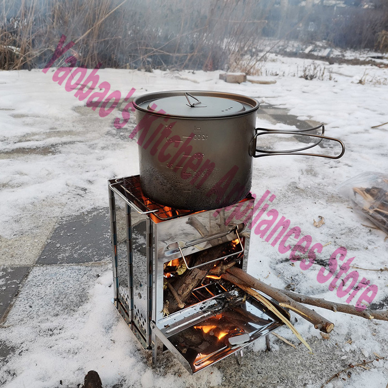 Fogão a Lenha Portátil Desmont - Camping Cooking Equipment avaliação e preço