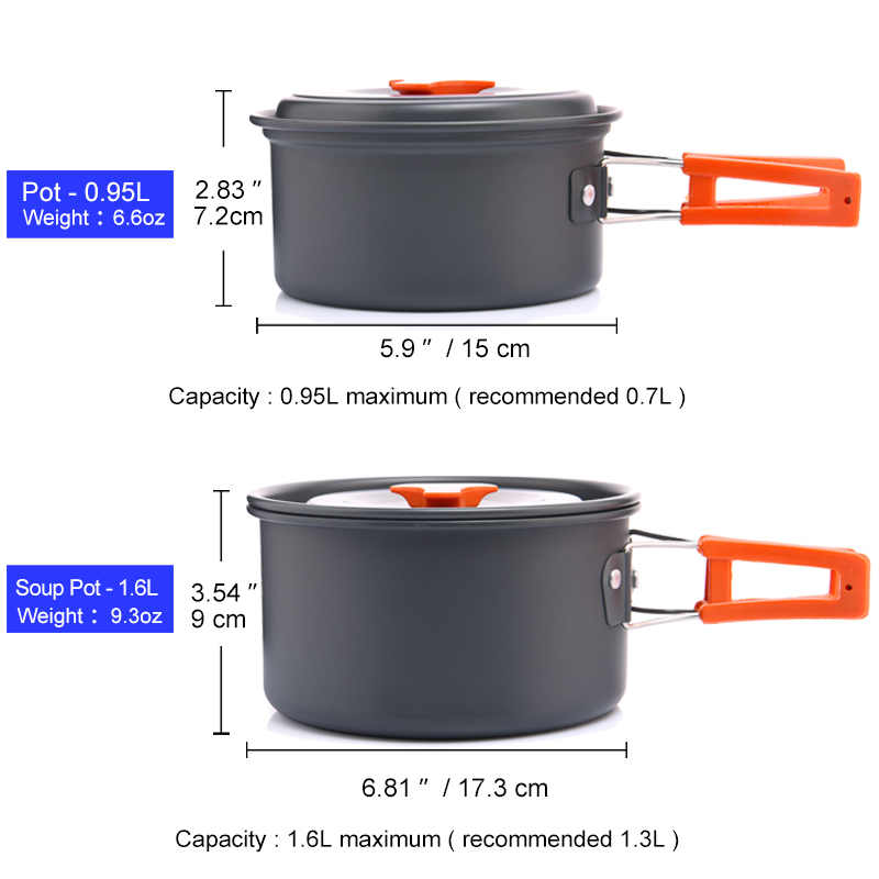 Widesea conjunto de panelas pa - Camping Cooking All In One avaliação e preço
