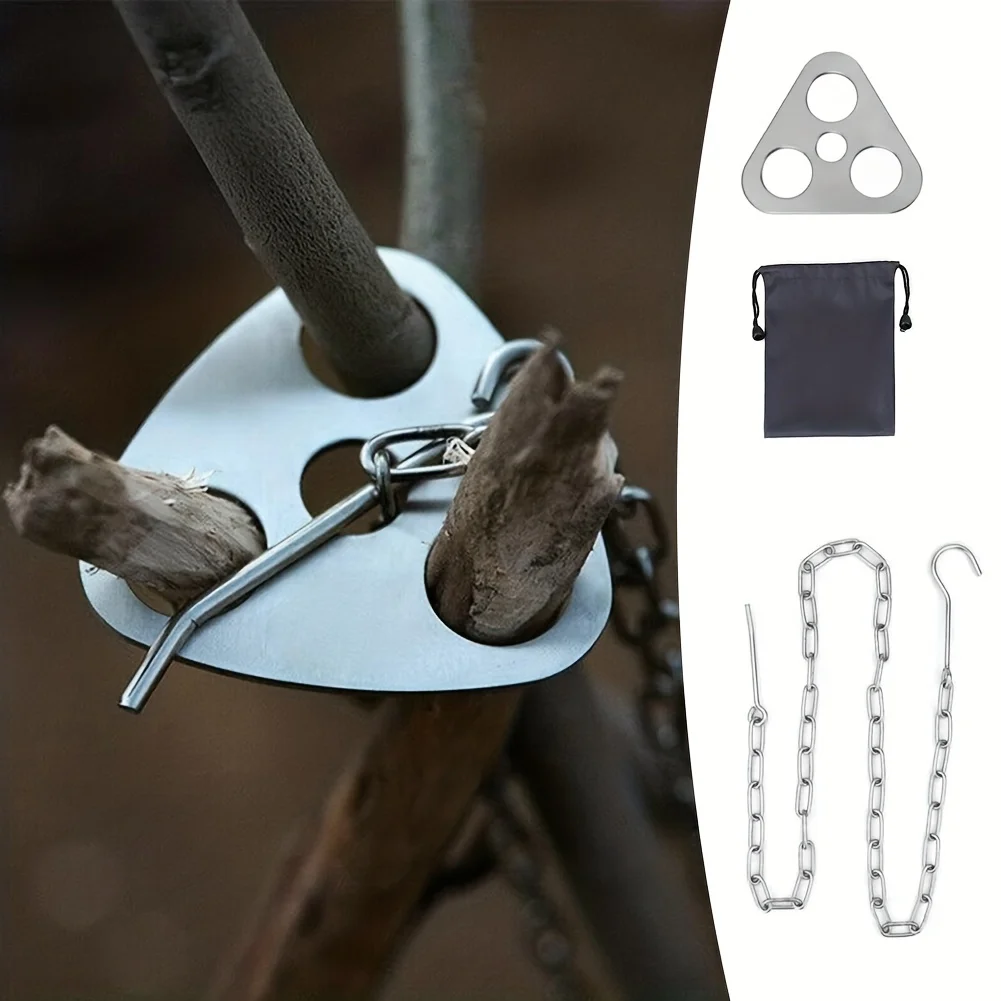 Tripé para churrasco ao ar liv - Camping Cooking Utilities avaliação e preço