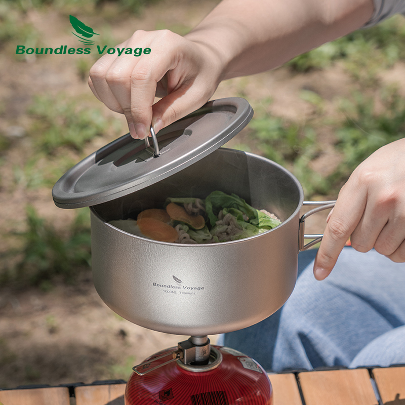Pote de acampamento de titânio - Camping Cooking Utilities avaliação e preço