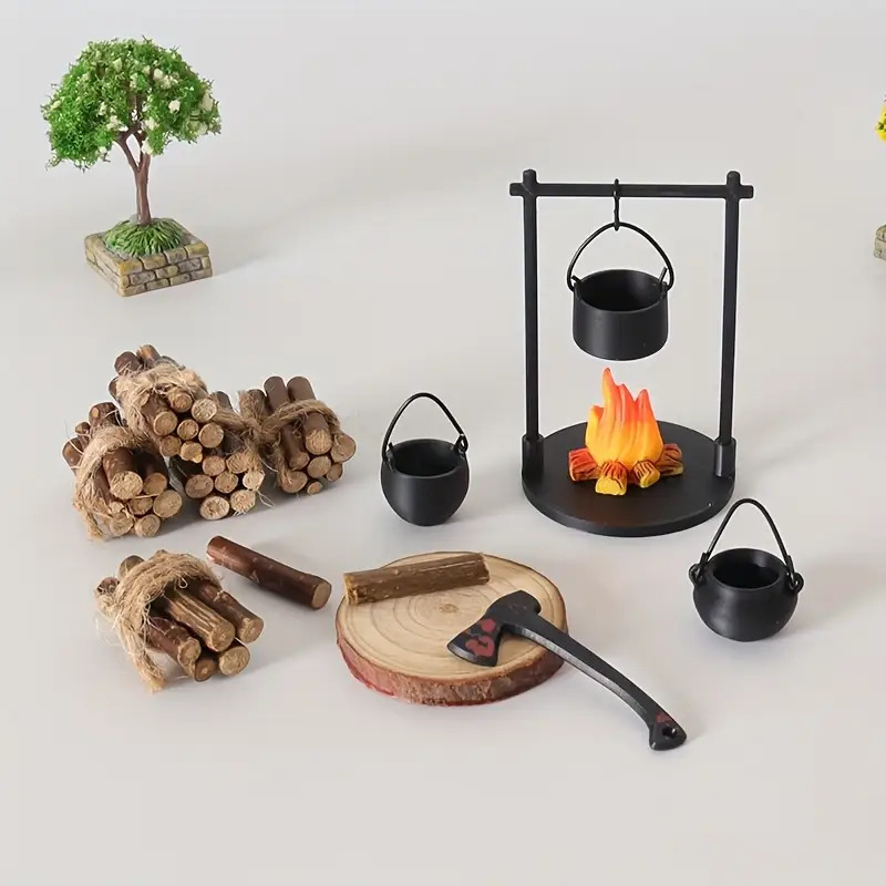 Mini fogueira pendurado fogão  - Camping Cooking Utilities avaliação e preço