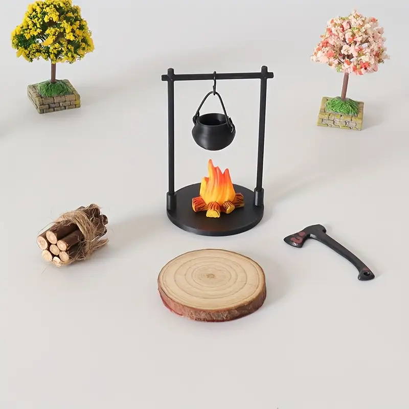 Mini fogueira pendurado fogão  - Camping Cooking Utilities avaliação e preço