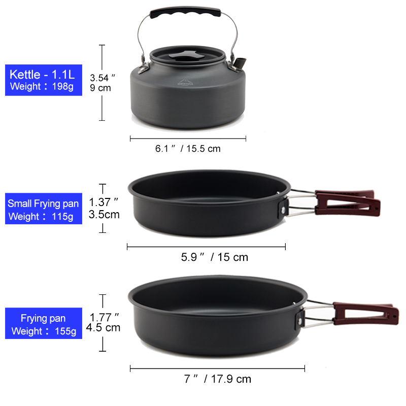 Widesea conjunto de panelas de - Camping Cooking All In One avaliação e preço