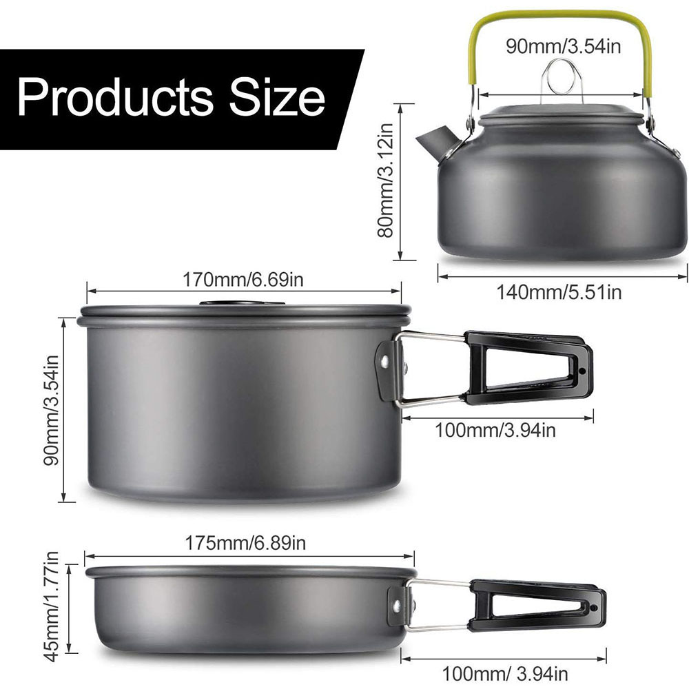 Conjunto de Utensílios de Cozi - Camping Cooking Equipment avaliação e preço
