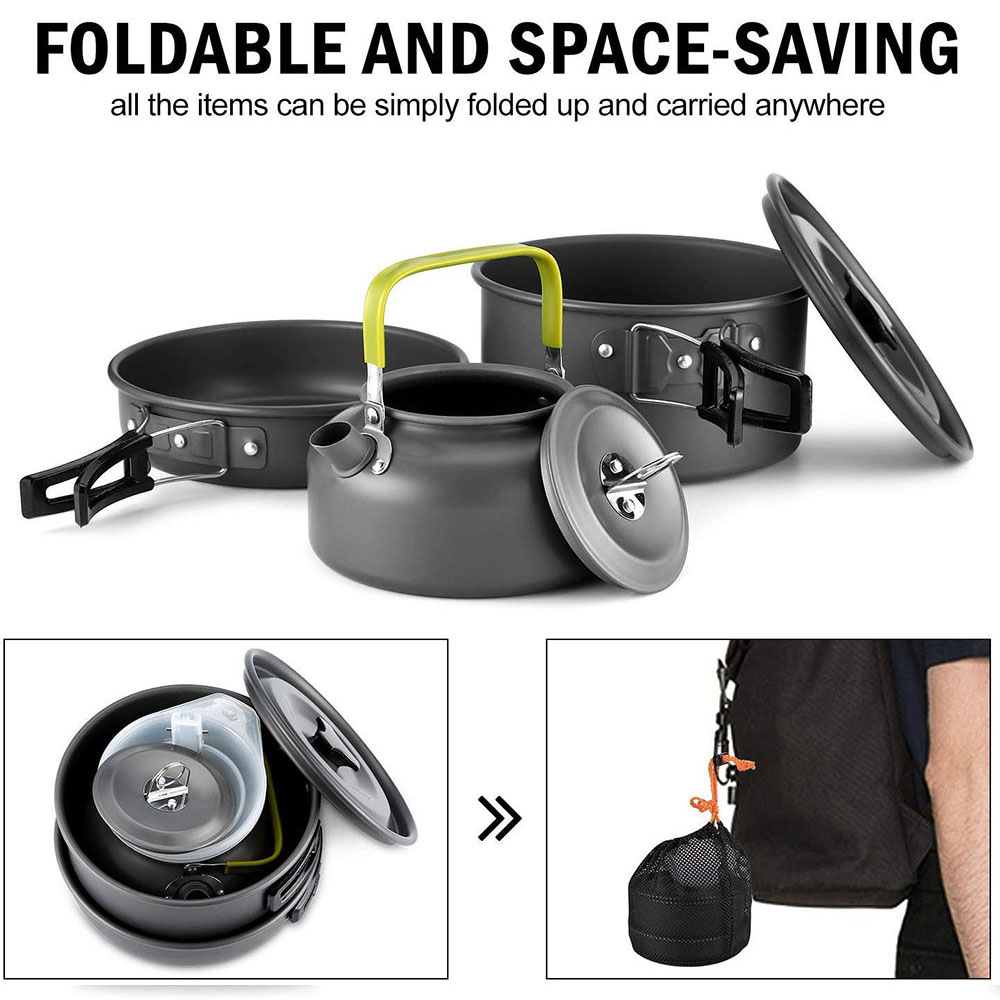 Conjunto de Utensílios de Cozi - Camping Cooking Equipment avaliação e preço