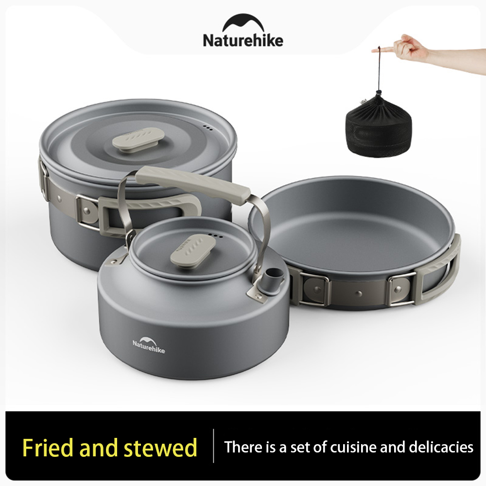 Naturehike conjunto de panelas - Camping Cooking Equipment avaliação e preço